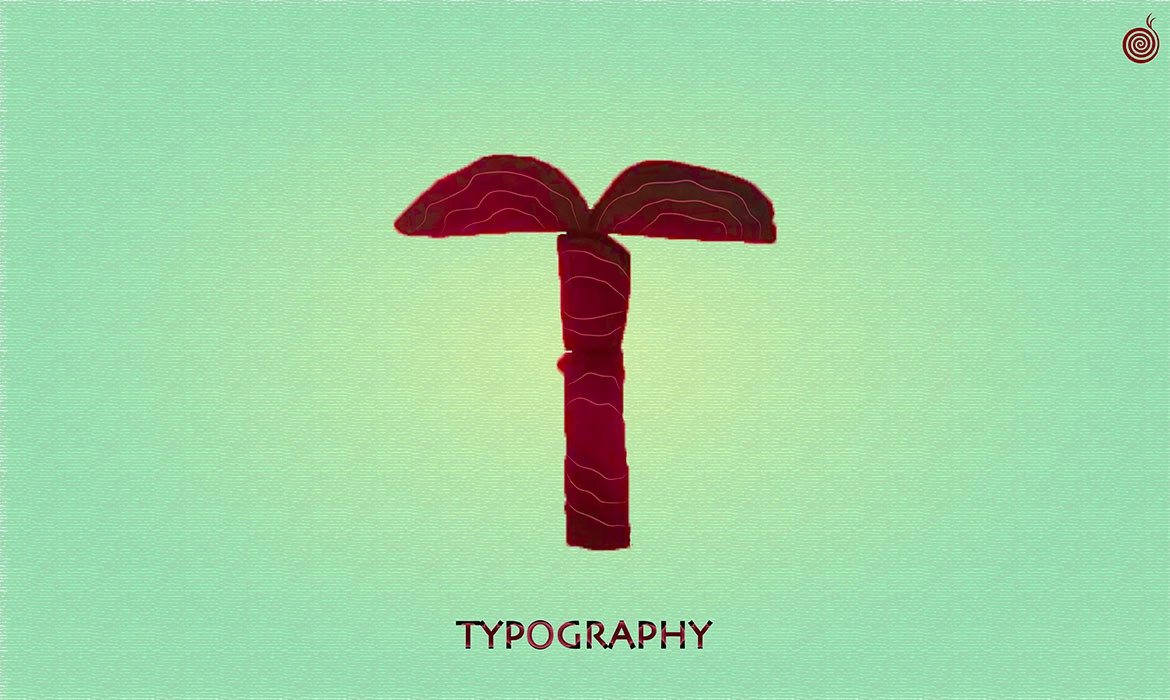 Composizione di un design tipografico